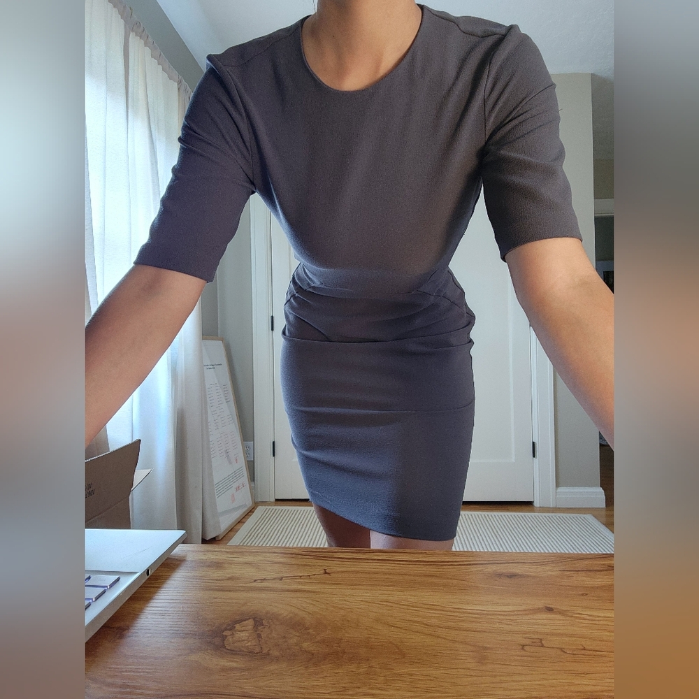 H&M Grey Backless Dress Size 6